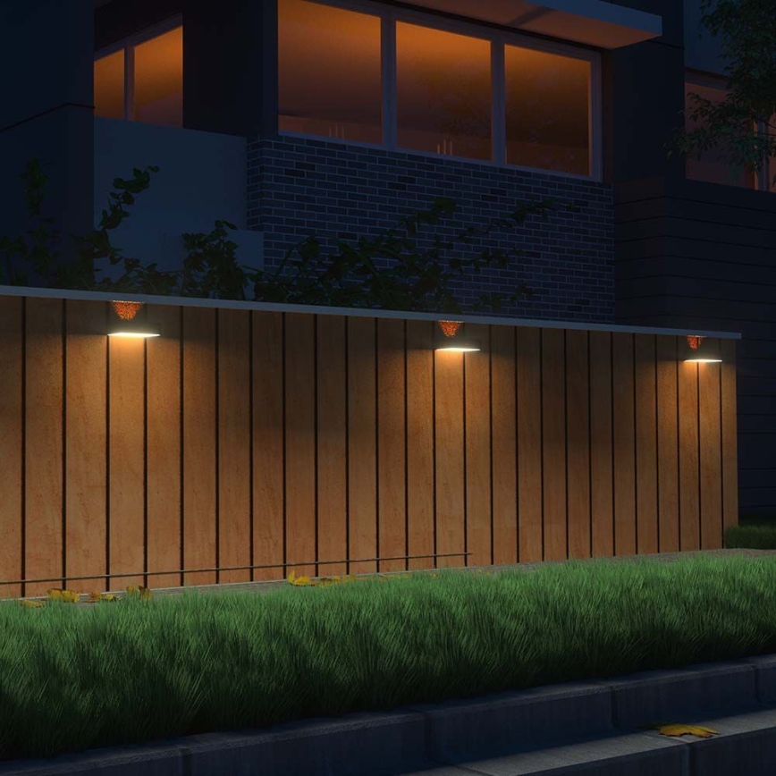 LED Solarna zidna lampa sa senzorom LED/3W/3,7V 3000K/4000K IP65 bela