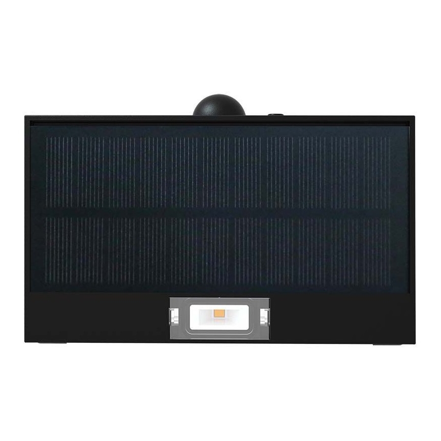 LED Solarna zidna lampa sa senzorom LED/3W/3,7V 3000K/4000K IP65 crno