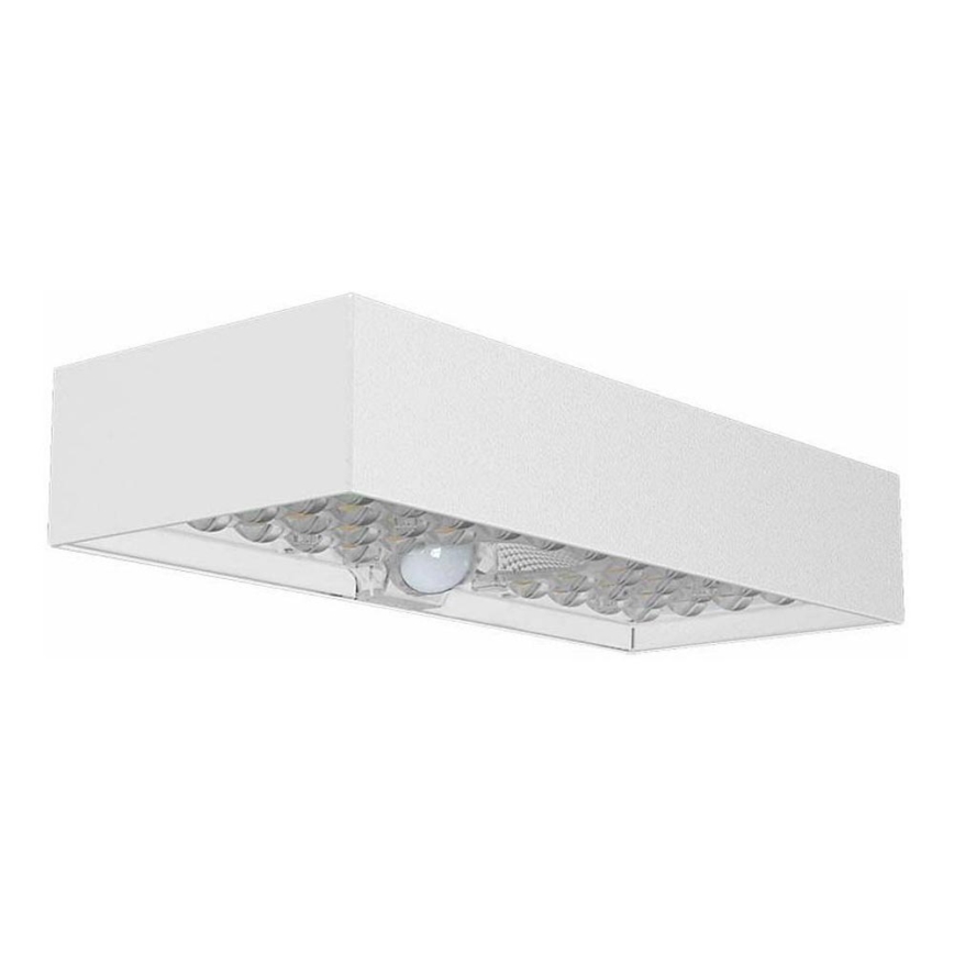 LED Solarna zidna lampa sa senzorom LED/6W/3,7V IP65 4000K bela
