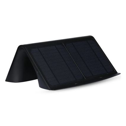 LED Solarna zidna lampa sa senzorom LED/7W/3,7V 4000K IP65 4000 mAh crno