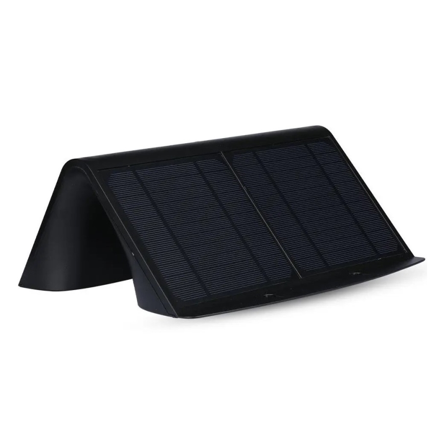 LED Solarna zidna lampa sa senzorom LED/7W/3,7V 4000K IP65 4000 mAh crno