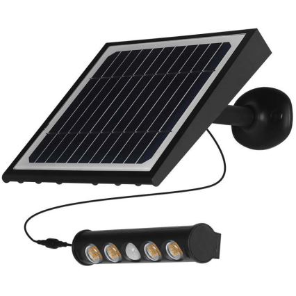 LED Solarna zidna lampa sa senzorom LED/8W/3,7V IP65 6000K 4000 mAh