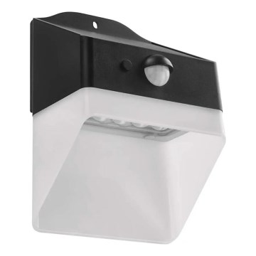 LED Solarna zidna lampa sa senzorom LUMI LED/3,7W IP65 crno