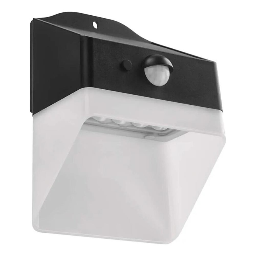 LED Solarna zidna lampa sa senzorom LUMI LED/3,7W IP65 crno