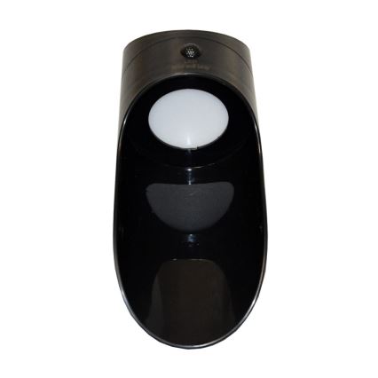 LED Solarna zidna lampa sa senzorom PALESA LED/1W/3,7V IP65 1800 mAh crno