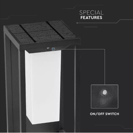 LED Solarna zidna lampa sa senzorom SAMSUNG CHIP LED/2W/3,7V IP65 2600 mAh