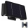 LED Solarna zidna rasveta 4xLED/1,5W/3,7V 1500 mAh IP54 crno