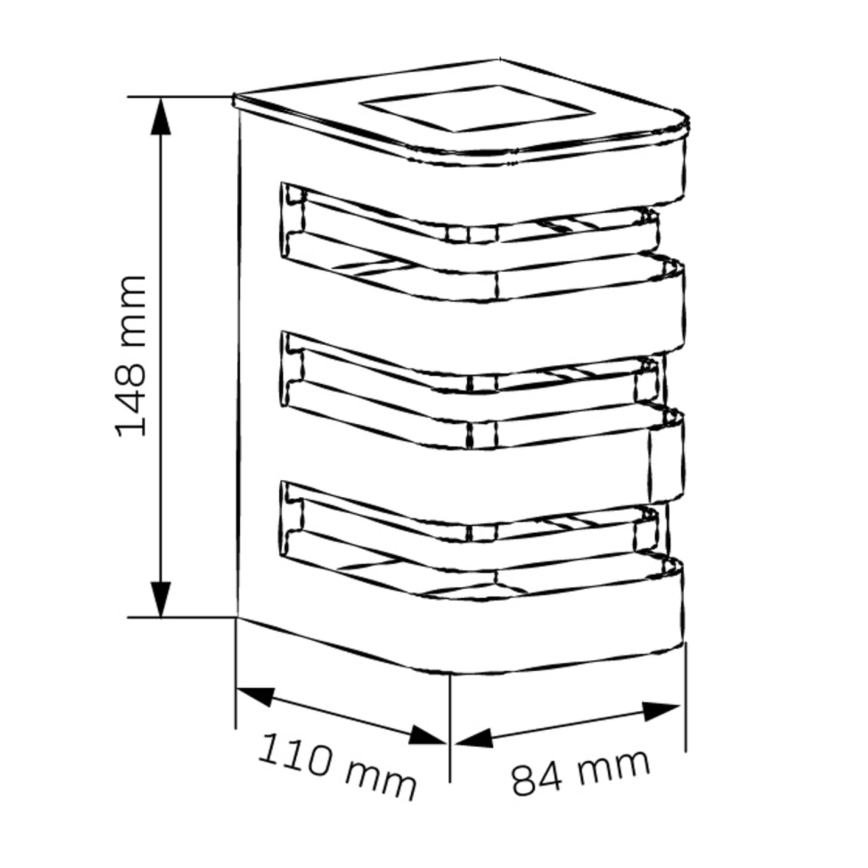 LED Solarna zidna rasveta AGIDE LED/1,2V IP44