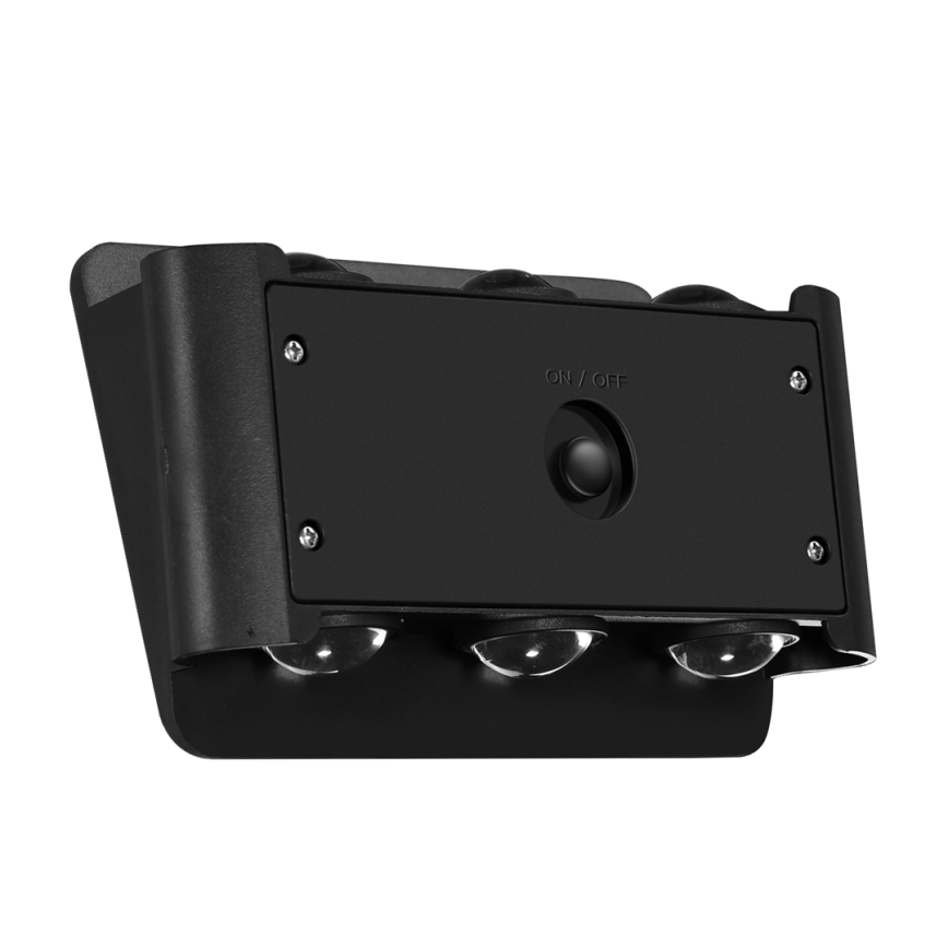 LED Solarna zidna rasveta ALF LED/4W/1200 mAh 6000K IP54 crno