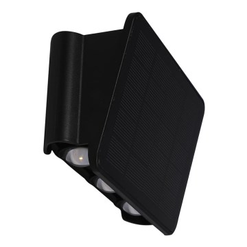 LED Solarna zidna rasveta ALF LED/4W/1300 mAh 3000K IP54 crno