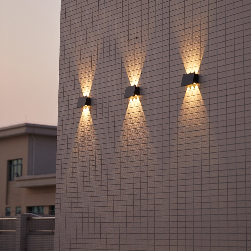 LED Solarna zidna rasveta ALF LED/4W/1300 mAh 3000K IP54 crno