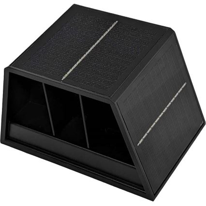 LED Solarna zidna rasveta CUBUS 2xLED/1,5W/3,7V IP54