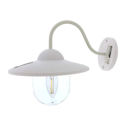 LED Solarna zidna rasveta LED/0,5W/1,2V 600 mAh IP44 bela