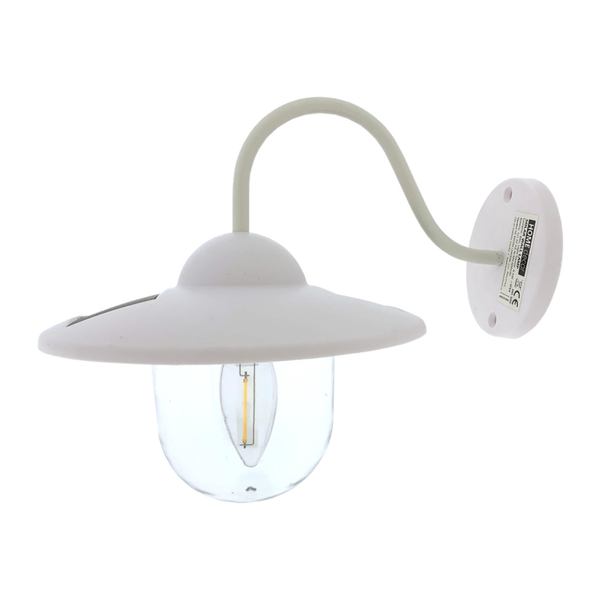 LED Solarna zidna rasveta LED/0,5W/1,2V 600 mAh IP44 bela