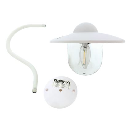 LED Solarna zidna rasveta LED/0,5W/1,2V 600 mAh IP44 bela