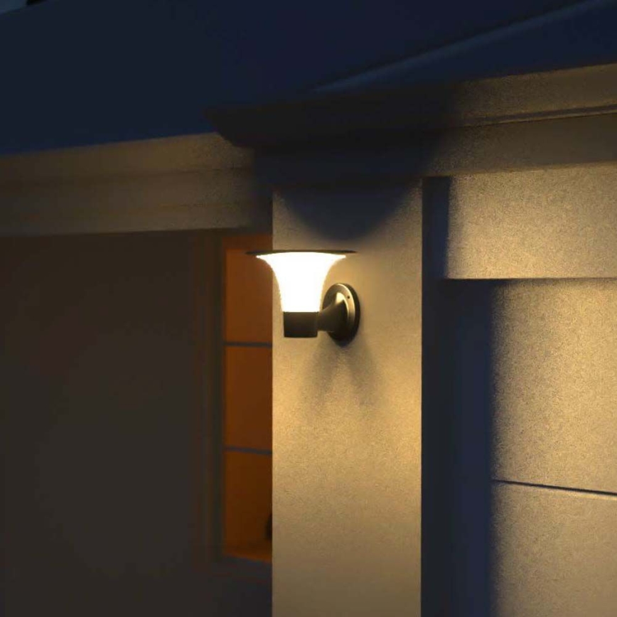 LED Solarna zidna lampa sa senzorom LED/15W/3,2V 4000K/6000K IP65