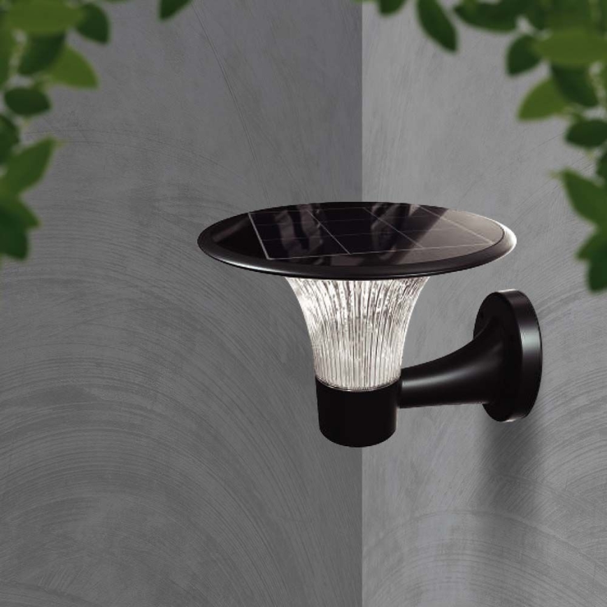 LED Solarna zidna lampa sa senzorom LED/15W/3,2V 4000K/6000K IP65