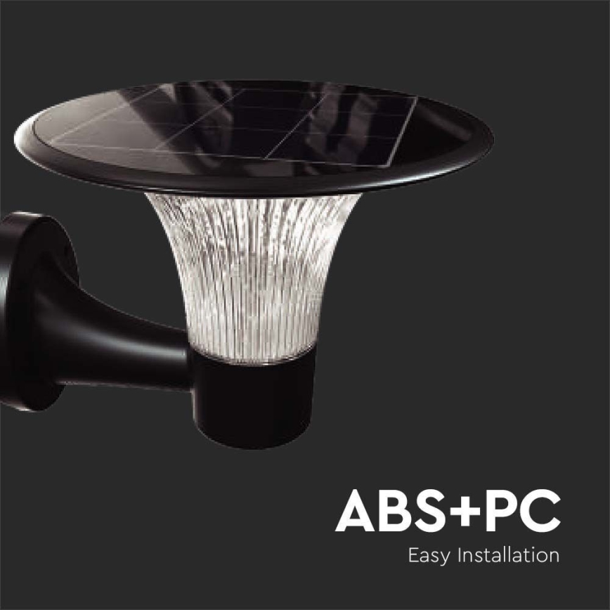 LED Solarna zidna lampa sa senzorom LED/15W/3,2V 4000K/6000K IP65