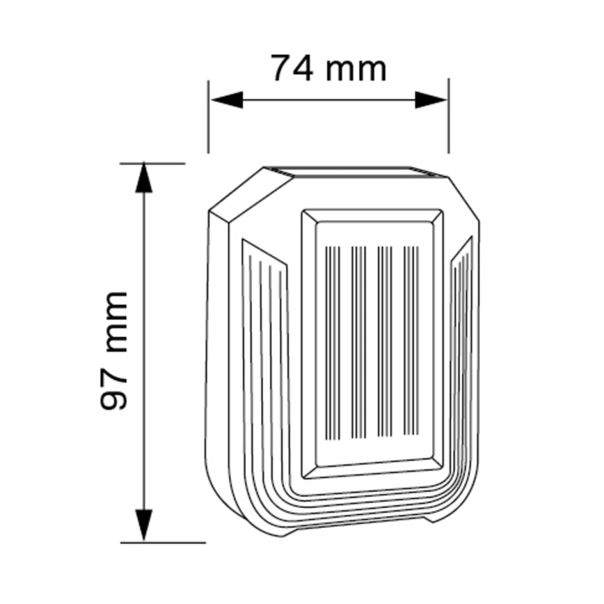LED Solarna zidna rasveta LUCE LED/1,2V IP44