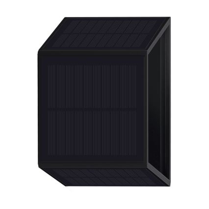 LED Solarna zidna rasveta WINGS LED/2W/3,2V 3000K IP54 crno