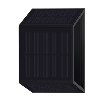 LED Solarna zidna rasveta WINGS LED/2W/3,2V 6000K IP54 crno