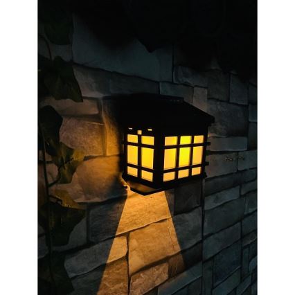 LED solarna zidna svetiljka sa senzorom sumraka LED/1,2V 600 mAh IP44