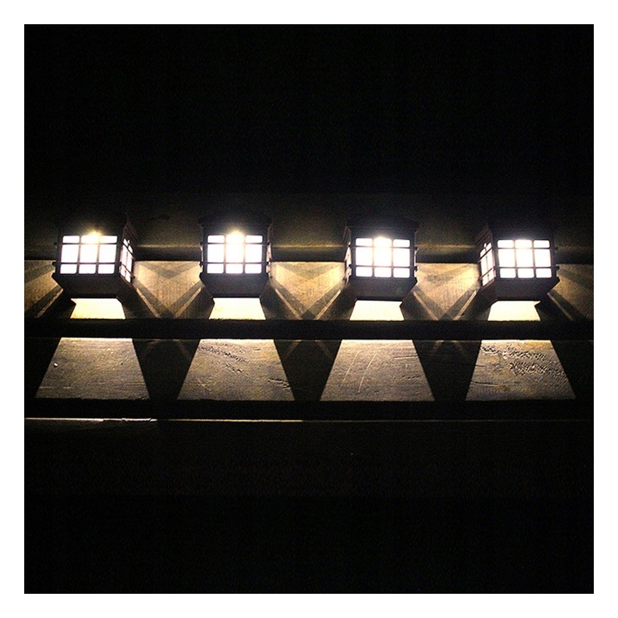 LED solarna zidna svetiljka sa senzorom sumraka LED/1,2V 600 mAh IP44