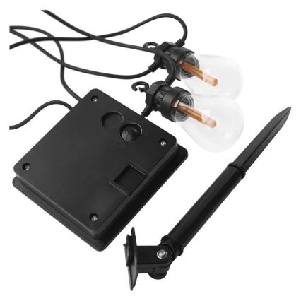 LED solarni dekorativni lanac 10xLED/0,6W/1,2V 4,5m IP44 800 mAh