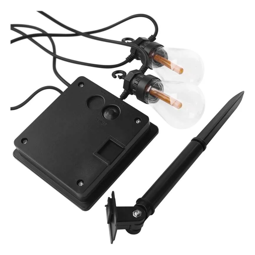 LED solarni dekorativni lanac 10xLED/0,6W/1,2V 4,5m IP44 800 mAh