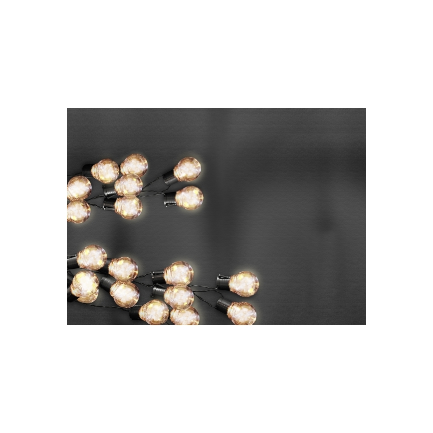 LED Solární dekorativni lanac LED/1,2V 3,8 m IP44