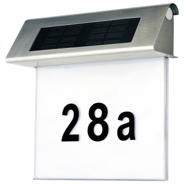 LED solarni kućni broj LED/2x0,07W/2,4V 1200 mAh IP44