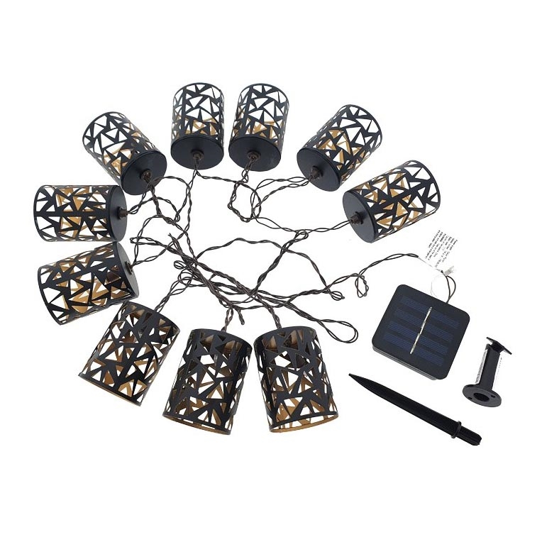 LED Solarni lanac 10xE12/3,65m IP44 topla bela