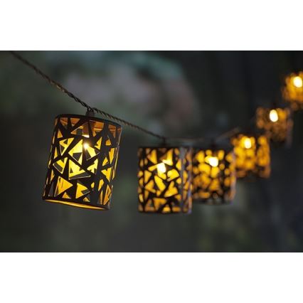 LED Solarni lanac 10xE12/3,65m IP44 topla bela