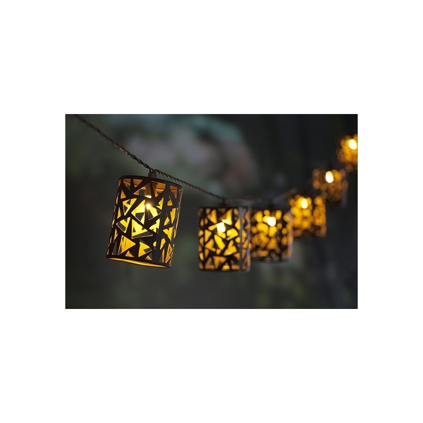 LED Solarni lanac 10xE12/3,65m IP44 topla bela