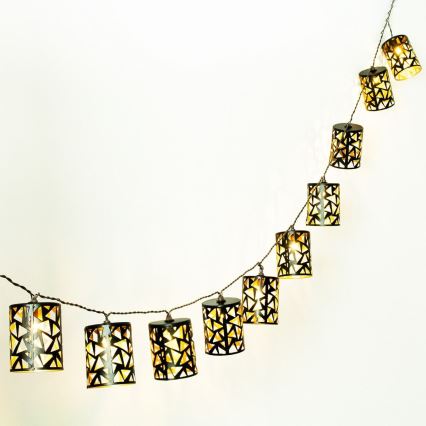 LED Solarni lanac 10xE12/3,65m IP44 topla bela