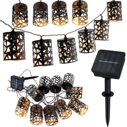 LED Solarni lanac 10xE12/3,65m IP44 topla bela