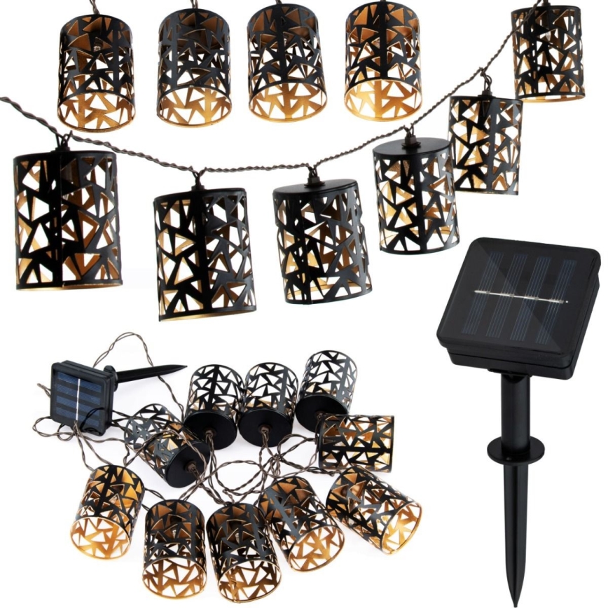 LED Solarni lanac 10xE12/3,65m IP44 topla bela