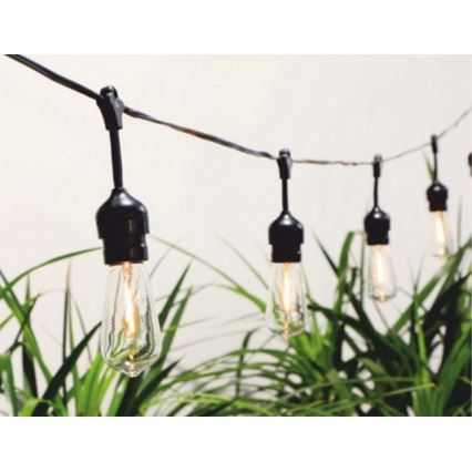 LED Solarni lanac 10xLED/5,94m IP44 topla bela