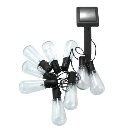 LED Solarni lanac EDISON 10xLED/1,2V 3,8 m IP44