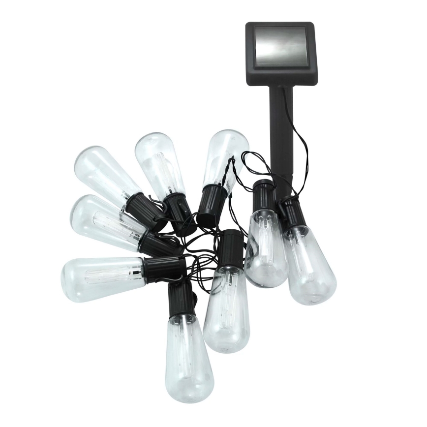 LED Solarni lanac EDISON 10xLED/1,2V 3,8 m IP44