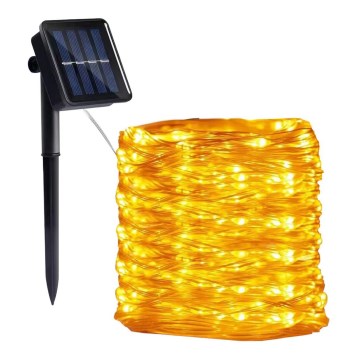 LED - Solarni lancem 300xLED/0,12W/1,2V 1xAA 27 m IP44 3000K