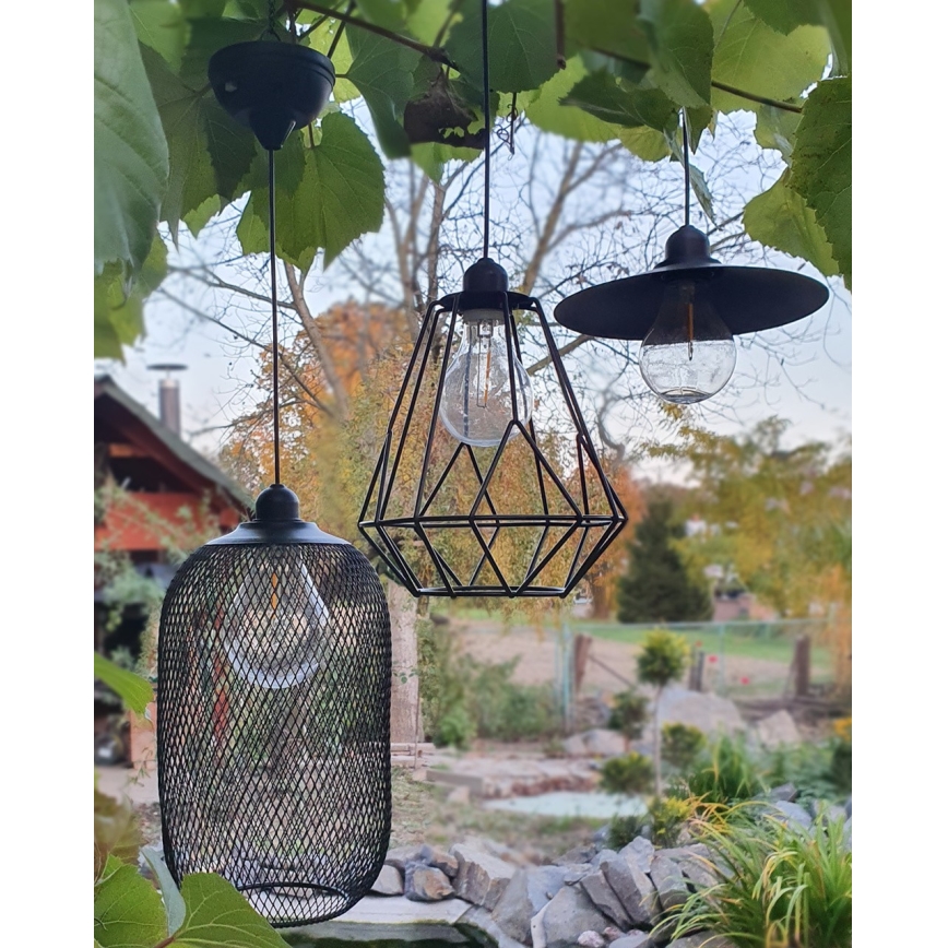 LED Solarni luster na sajli MEGGY 1,2V IP44