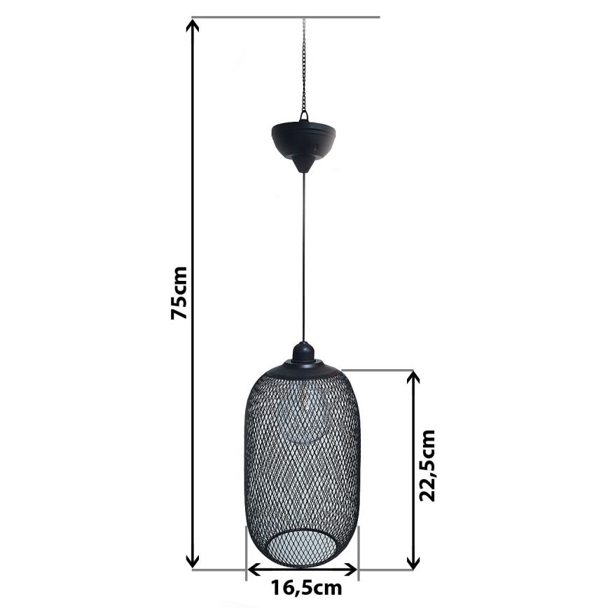 LED Solarni luster na sajli MEGGY 1,2V IP44