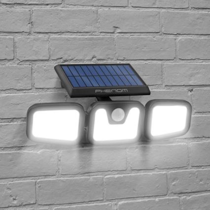 LED Solarni reflektor sa senzorom 3xLED/3,3W/5V IP65 2400 mAh