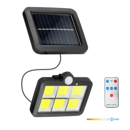 LED Solarni reflektor sa senzorom LED/1,5W/3,7V 6000K IP44 1200 mAh