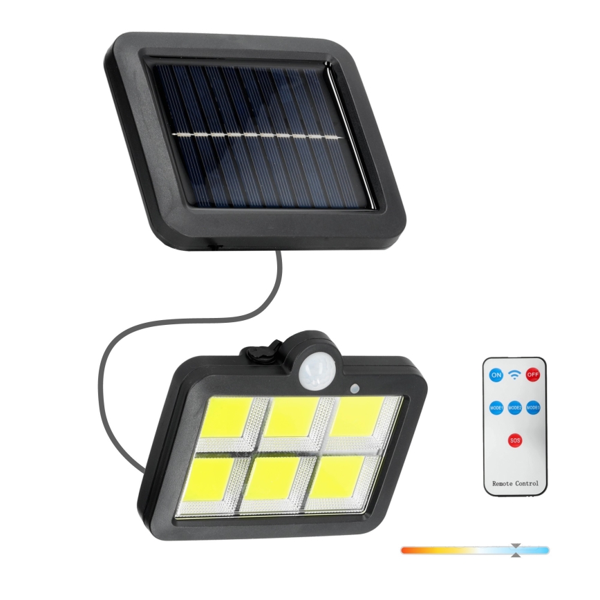 LED Solarni reflektor sa senzorom LED/1,5W/3,7V 6000K IP44 1200 mAh