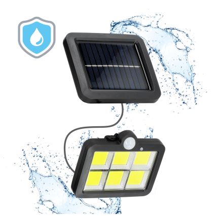 LED Solarni reflektor sa senzorom LED/1,5W/3,7V 6000K IP44 1200 mAh