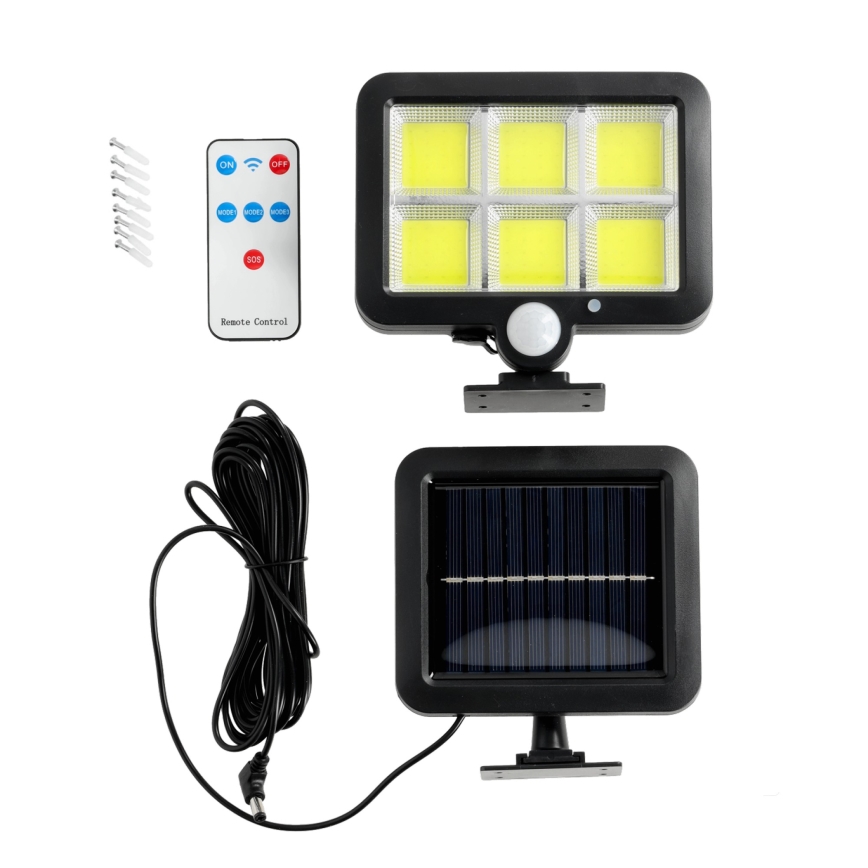 LED Solarni reflektor sa senzorom LED/1,5W/3,7V 6000K IP44 1200 mAh