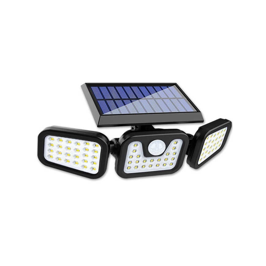 LED Fleksibilni solarni reflektor sa senzorom LED/15W/3,7V IP54 4500K