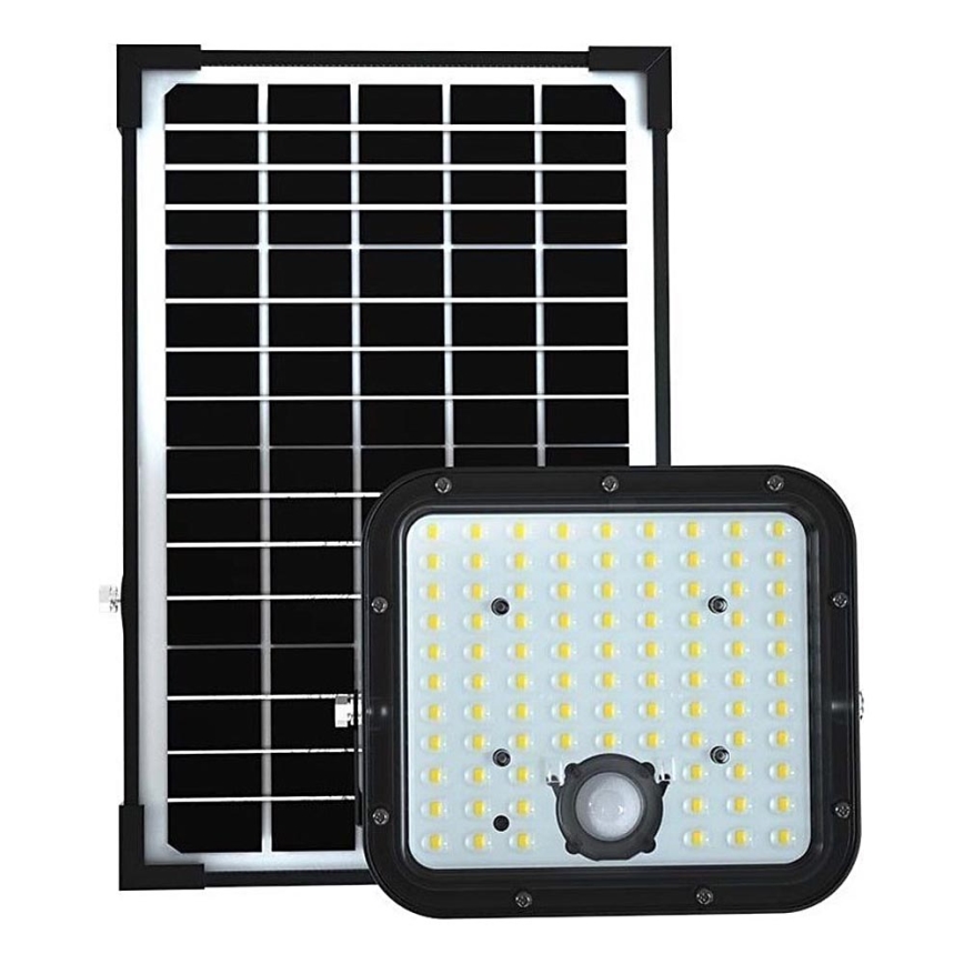 LED Solarni reflektor sa senzorom LED/30W/6,4V 4000K + Daljinski upravljač